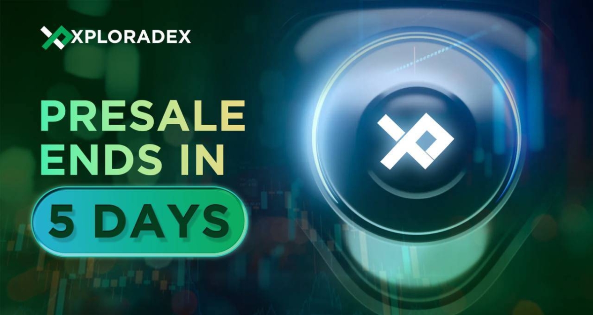Presale : XRP News: XploraDEX $XPL Presale Sparks Frenzy With 5 Days Remaining-XRPL Traders Rush to Secure Final Allocations