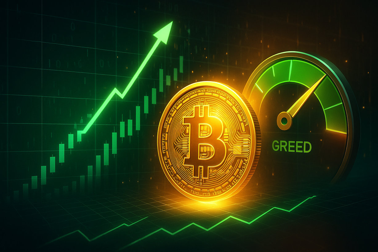 JUST IN : Bitcoin Sentiment Turns Greedy Again—Time To Be Cautious?